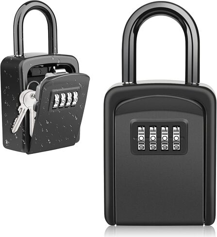 Diyife Key Lock Box Wall Mounted, [5 Keys Capacity] Portable Lock Box for House Key, Resettable Outdoor Lock Box,Waterproof Key Safe Storage Lock Box,Key Hiders for Home Garage Office,Indoor,Outdoor in Saudi Arabia
