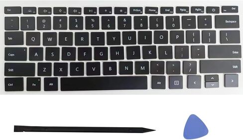 Replacement Keyboard Keycap Keys,US Layout Key Caps Fits for Microsoft Surface Laptop 3/4/5/6 13.5/15inch 1867 1868 1872 1873 1950 1951 1953 1958 1959 1978 1979 2033 (Black) in Saudi Arabia