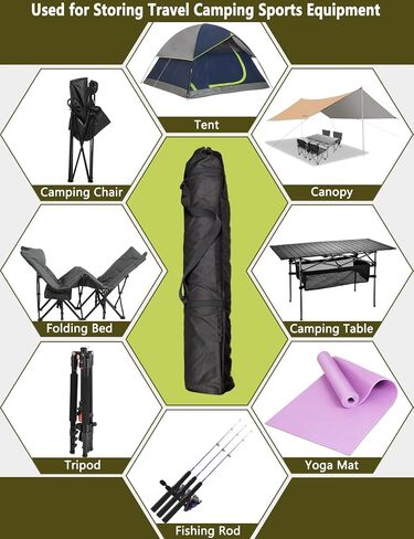 Heavy Duty 600D Oxford Folding Chair Replacement Bag fits GCI,Coleman for Camp Chairs - Large Foldable Mouth Camp Chair Storage Bag with Adjustable Shoulder Strap for Outdoor Travel Camping in Saudi Arabia