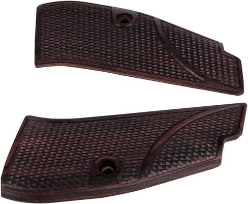 Cool Hand Wood Grips for CZ 75/85 Compact, CZ P-01, P100, C100, Tristar T100, CZ PCR, CZ 75 D, Gold Screws Included, Checker Diamond Cut in Saudi Arabia