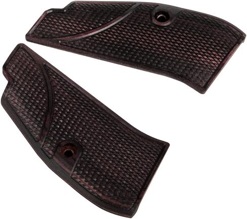 Cool Hand Wood Grips for CZ 75/85 Compact, CZ P-01, P100, C100, Tristar T100, CZ PCR, CZ 75 D, Gold Screws Included, Checker Diamond Cut in Saudi Arabia