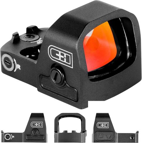 C+H EDC Micro Red Dot Sight لـ Glock 43X Red Dot Sights | 3 MOA مسدس تثبيت مباشر بصريات النقطة الحمراء لـ Glock 43X/48 MOS | ريد دوت اهتز مستيقظا مسدس البصرية in Kuwait