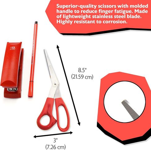 BAZIC 8" Left Handed Bent Stainless Steel Scissors in Saudi Arabia