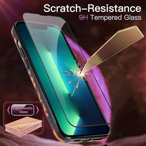 حافظة لهاتف iPhone 17 Pro Max (6.9 بوصة)، تصميم كهرماني أنيق بتصميم سلحفاة الفهد وغطاء بني شفاف مقاوم للصدمات مع طباعة سلحفاة عميقة in Saudi Arabia