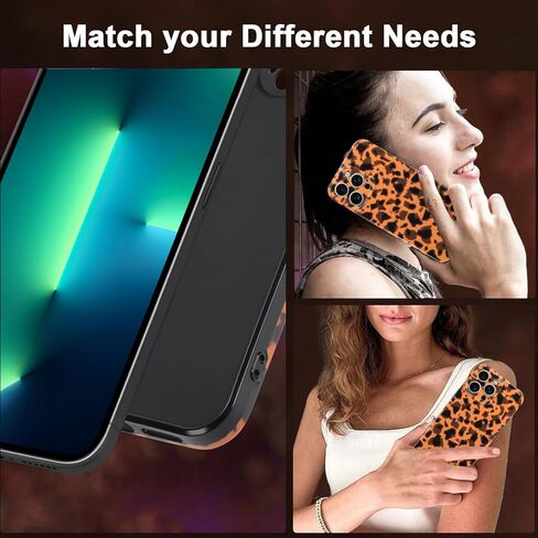 حافظة لهاتف iPhone 17 Pro Max (6.9 بوصة)، تصميم كهرماني أنيق بتصميم سلحفاة الفهد وغطاء بني شفاف مقاوم للصدمات مع طباعة سلحفاة عميقة in Saudi Arabia