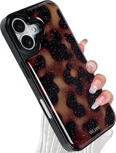 Case for iPhone 17 Pro Max（6.9 inchs）, Stylish Leopard Tortoise Amber Design Slim & Shockproof Translucent Matte Brown Cover with Deep Tortoise Print in Saudi Arabia