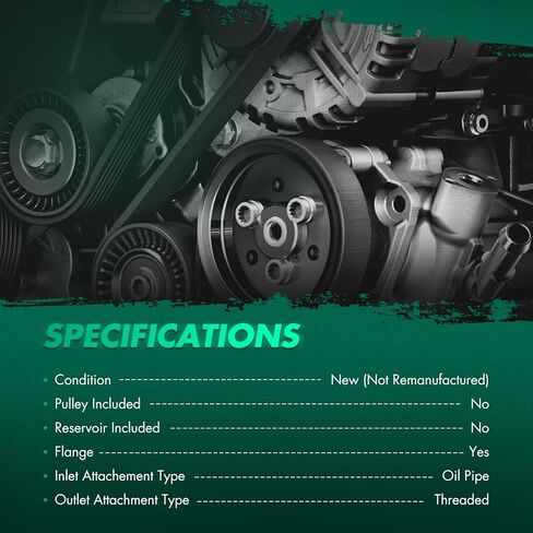 Scitoo Power Steering Pump متوافقة مع A-ODI A4 2002 2003 2004 2005 V6 3.0L ، A4 Quattro 2002 2003 2004 2005 2006 V6 3.0L ، استبدل# 21-134 in Kuwait