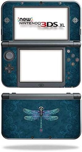 MightySkins Skin Compatible with Nintendo New 3DS XL (2015) - Vibrant Dragonfly | Protective, Durable, and Unique Vinyl Decal wrap Cover | Easy to Apply, Remove, and Change Styles | Made in The USA in Saudi Arabia