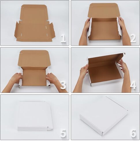 مجموعة علب هدايا EYMPEU مقاس 12x9x4 بوصة مكونة من 20 صندوقًا من الورق المقوى المموج الأحمر مع أغطية، وتغليف هدايا عيد الميلاد، والأعمال التجارية الصغيرة، والأدب، والبريد in Kuwait