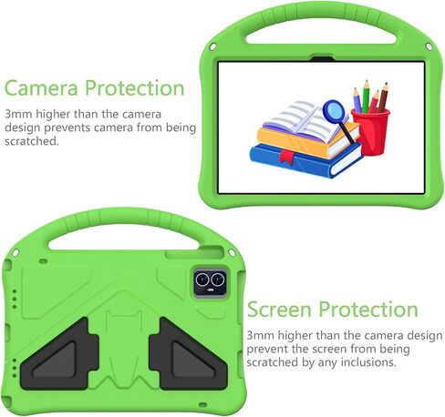 لحافظة Revvl Tab 2 2025، غطاء EVA للأطفال مع حامل بمقبض حزام، لحافظة Tmobile Revvl Tab 2 مقاس 10.1 بوصة، أزرق in Kuwait