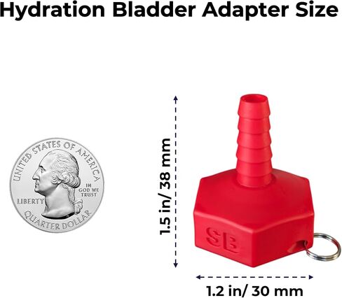 Hydration Bladder Adapter for Sawyer Squeeze Water Filters, 2 Pack – Quick Connect Reservoir Filler, Ultralight & Leak-Free for Backpacking & Hiking in Saudi Arabia
