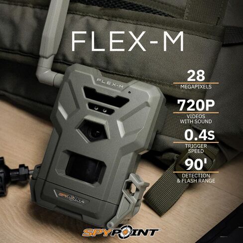 SPYPOINT Flex-M Trail Camera and SPLB 10 Solar Panel Bundle with 32GB Memory Card and Card Reader (5 Items) in Saudi Arabia