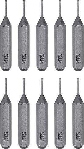 HARFINGTON 10pcs SIM0.8 Card Removal Screwdriver Bit 5/32" Hex Shank 28mm Length Magnetic Cylindrical Head S2 Steel SIM Card Tray Removal Driver Bits for Repair of Mobile Phones Tablets in Saudi Arabia