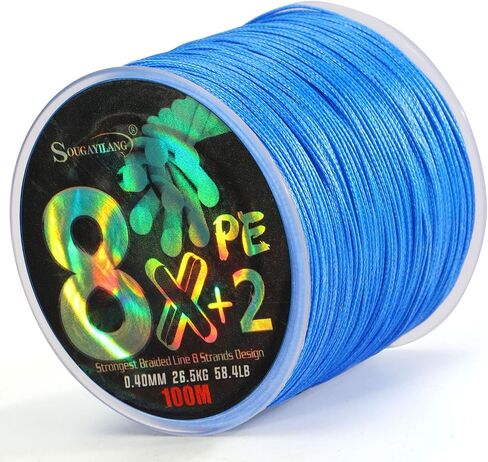 100m Super Flexible Braided Fishing Line for Pike, Walleye, and River Fishing - Lightweight Design in Saudi Arabia
