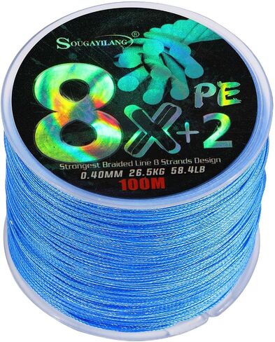 100m Super Flexible Braided Fishing Line for Pike, Walleye, and River Fishing - Lightweight Design in Saudi Arabia