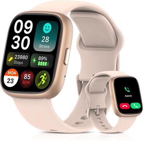 2025 Upgraded Smart Watch Alexa Built-in【1.83" HD Touchscreen】【BT5.3 Call, 100+ Sports Modes & IP68 Waterproof】 Fitness Tracker 24/7 Heart & Sleep Monitor for Android iOS Men Women in Saudi Arabia
