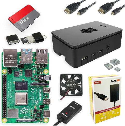CanaKit Raspberry Pi 4 Extreme Kit - 128GB Edition (2GB RAM) in Kuwait
