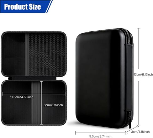 MP3/MP4 Player Storage Case Fits MP3 Players Under 4.2 inches Holds Earbuds, USB Cables, and Other Accessories in Kuwait