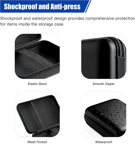 MP3/MP4 Player Storage Case Fits MP3 Players Under 4.2 inches Holds Earbuds, USB Cables, and Other Accessories in Kuwait