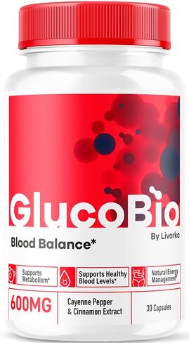 (2 Pack) GlucoBio Capsules - Official Gluco Bio Support Pills, Advanced Formula for Overall Balance, GlucoBio Pills, GlucoBio Supplement, Glucovio Reviews, 60 Capsules for 2 Months in Saudi Arabia