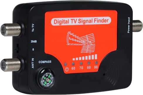 TV Signal Finder LED Display Portable TV Antenna Signal Strength Finder Meter Signal Finding Meter with Compass Alarm Buzzer in Saudi Arabia