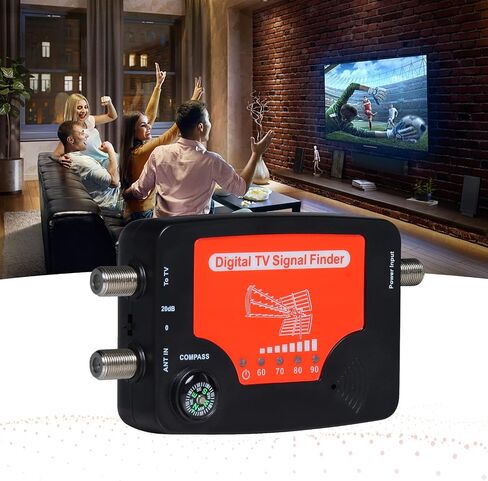 TV Signal Finder LED Display Portable TV Antenna Signal Strength Finder Meter Signal Finding Meter with Compass Alarm Buzzer in Saudi Arabia