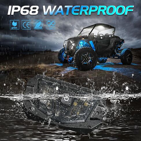 UTV قبة ضوء مع التبديل، Niwaker 12V العالمي LED أضواء الداخلية الفيضانات لفة قفص فائدة ضوء لفة شريط جبل أضواء LED لUTV ATV قبالة الطريق شاحنة بولاريس RZR يمكن صباحا - أبيض / أحمر in Kuwait