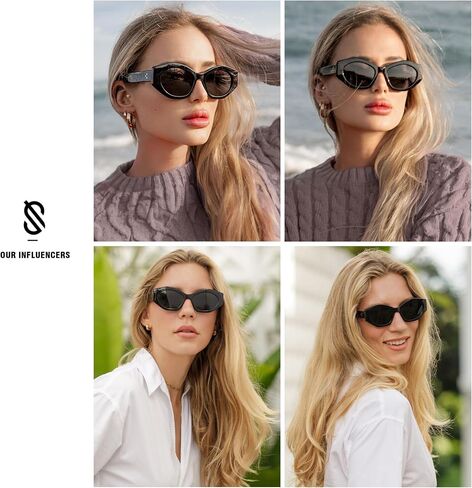 SOJOS Trendy Hexagonal Polarized Sunglasses for Womens Mens,Retro Polygon Shades Plastic Frame Sun Glasses SJ2307 in Saudi Arabia