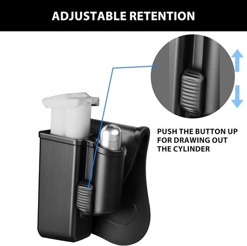 Tactical Scorpion Gear Polymer Magazine and Cylinder Pouch: Fits All Byrna Launchers, SD, LE, XL in Kuwait