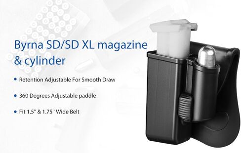 Tactical Scorpion Gear Polymer Magazine and Cylinder Pouch: Fits All Byrna Launchers, SD, LE, XL in Kuwait