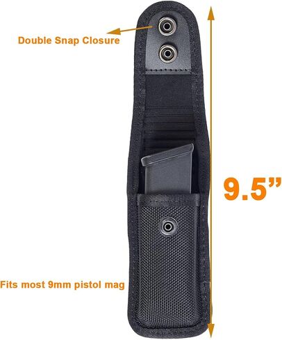 TAFTACFR Molded Mag Pouch Holster with Double and Single Stack Magazines .380, 9mm & 40 Cal for S&W M&P Ruger Glock Walther H&K in Saudi Arabia
