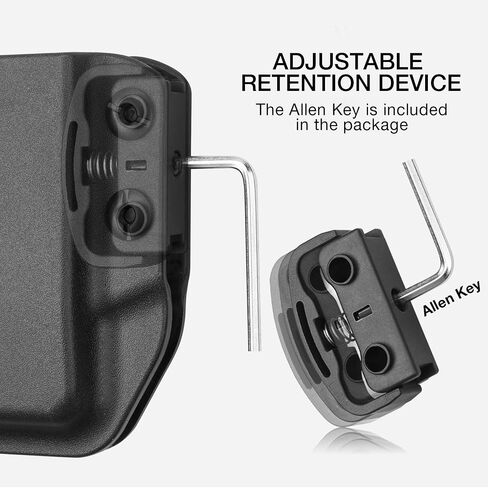 Universal Magazine Holster for Glock, Sig Sauer, M&P, Springfield, 1911, Taurus – IWB/OWB Mag Carrier Fit 9mm/.40/.45ACP/.380 | Double & Single Stack Mags | Adjustable Cant & Retention in Saudi Arabia