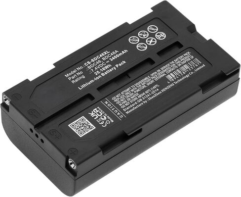3400mAh Battery for Sokkia BDC46, BDC-46A, BDC46B, BDC-46B, BDC-46C, SDL30, 40200040, 7380-46 in Saudi Arabia