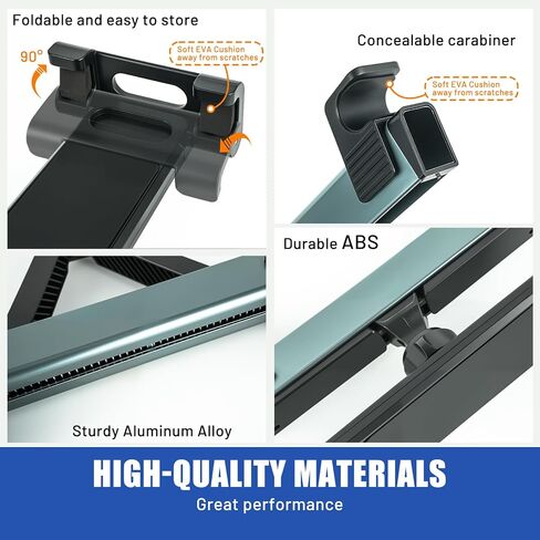 Car Tablet Headrest Holder - Car Back Seat Headrest Mount Stand for Kids for iPad Pro Air Mini Galaxy Fire 4.7-12.9" Devices (Fixed Tablet Stand) in Saudi Arabia