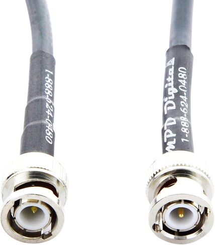 MPD Digital I RG8X Coaxial Cable I BNC Male to BNC Male Connectors I Low Loss RF Coax I CB, Ham Radio, Transmitters, Antenna I 100 FT in Saudi Arabia