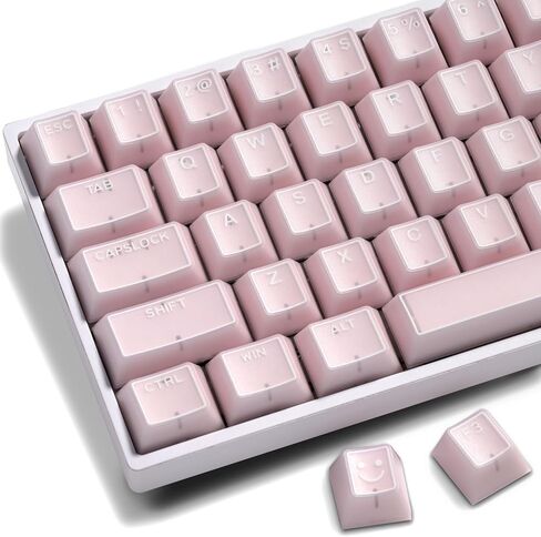 XVX Red Keycaps, Double Shot PBT Keycap Set 75 Percent, Cherry Profile Keyboard Keycaps Compatibility with ANSI Layout MX Switches Mechanical Keyboard in Saudi Arabia