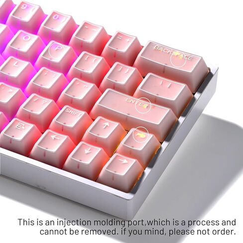 XVX Red Keycaps, Double Shot PBT Keycap Set 75 Percent, Cherry Profile Keyboard Keycaps Compatibility with ANSI Layout MX Switches Mechanical Keyboard in Saudi Arabia