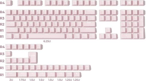 XVX Red Keycaps, Double Shot PBT Keycap Set 75 Percent, Cherry Profile Keyboard Keycaps Compatibility with ANSI Layout MX Switches Mechanical Keyboard in Saudi Arabia