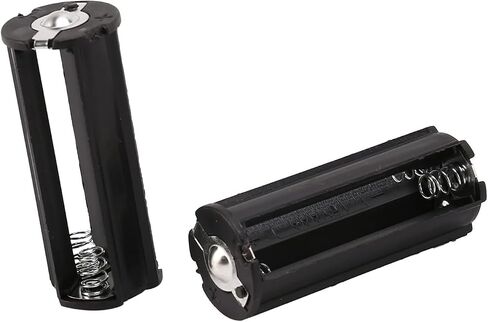 2Pcs Black Battery Holder for 3 x 1.5V AAA Batteries Flashlight Torch Flashlights Handheld Flashlights, Battery Holders, Size: 53 x 21mm/ 2.1 x 0.83 inch (L*D) in Saudi Arabia