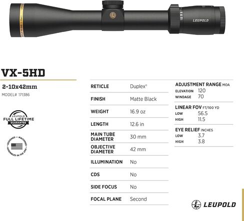 Leupold VX-5HD 2-10x42mm Riflescope in Saudi Arabia