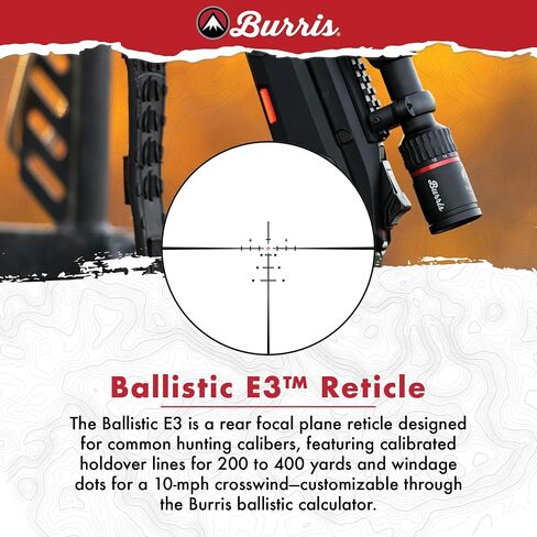 Burris Optics Fullfield 3-12x42mm Hunting RifleScopes, 1-inch Tube, Rear Focal Plane, Waterproof, Shockproof, Forever Warranty in Saudi Arabia