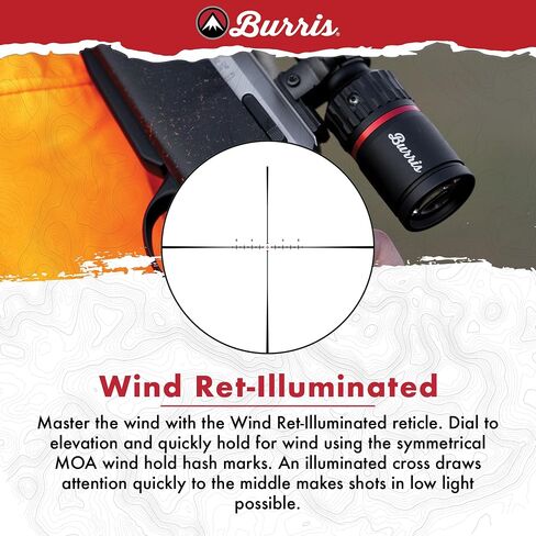 Burris Optics Fullfield 3-12x42mm Hunting RifleScopes, 1-inch Tube, Rear Focal Plane, Waterproof, Shockproof, Forever Warranty in Saudi Arabia