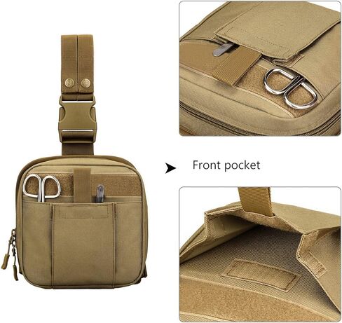 ArcEnCiel حقيبة الساق التكتيكية الإسعافات الأولية الحقيبة قطرة الخصر الفخذ الورك حزمة مراوح أداة والعتاد لركوب الدراجات النارية Airsoft in Kuwait