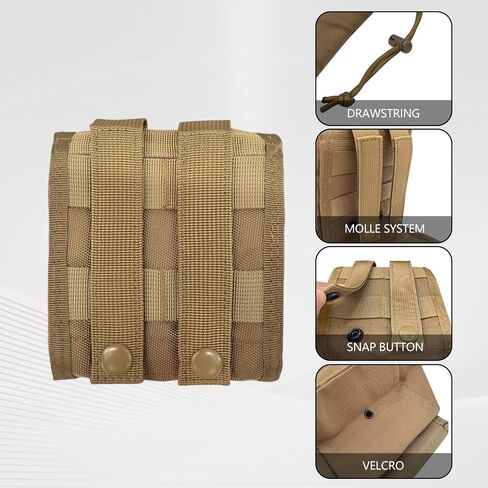 حقيبة تفريغ ELVO Molle، حقيبة مجلة برباط قابلة للطي، حزمة تخزين قابلة للطي، حقيبة خصر لتفريغ الأدوات التكتيكية in Saudi Arabia