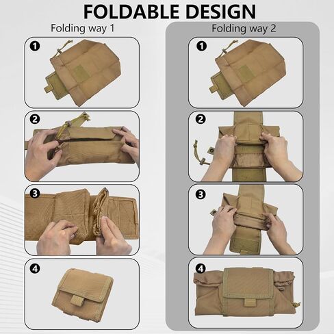 حقيبة تفريغ ELVO Molle، حقيبة مجلة برباط قابلة للطي، حزمة تخزين قابلة للطي، حقيبة خصر لتفريغ الأدوات التكتيكية in Saudi Arabia