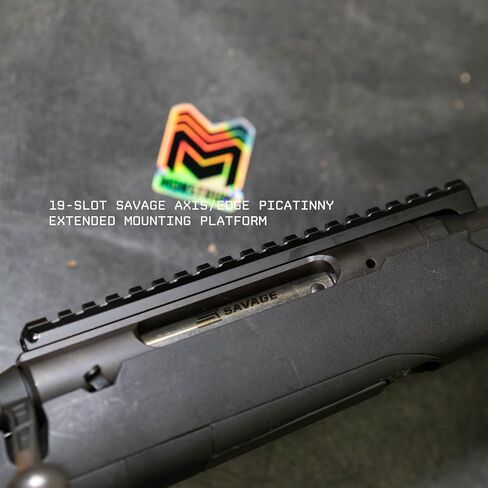 Monstrum Savage Axis Extended Length Picatinny Rail Mount | Includes Both #6 and #8 Screws for Compatibility Across All Generation Savage Axis Models in Saudi Arabia
