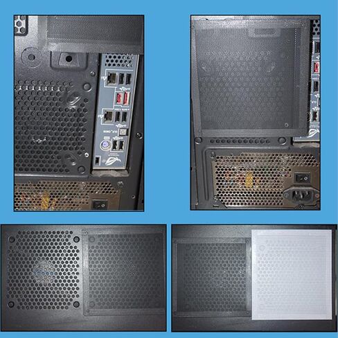 شوايات مرشح مروحة الكمبيوتر وشبكات PVC للمعدات الكهربائية تعمل مراوح تبريد المعدات على تحسين مرشح تأثير التبريد in Kuwait