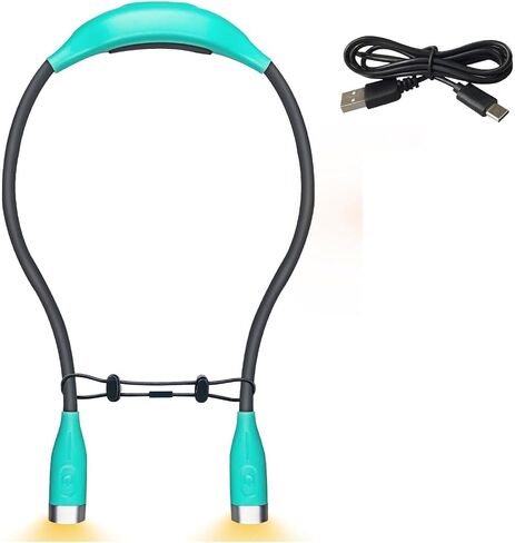 USB Rechargeable LED Neck Light 3 Brightness Levels Portable Flexible Light for Night Running Reading Knitting Travel in Saudi Arabia