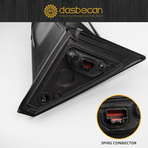 Dasbecan Right Passenger Side Door Mirror Compatible with Ford Explorer 2011-2019 Power Adjusted Glass Heated with Turn Signal Light Puddle Lamp Blind Spot Glass Replaces FO1321554 Black 7Pins in Saudi Arabia