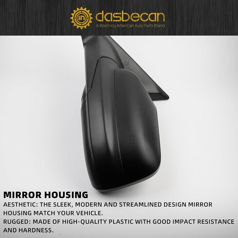 Dasbecan Right Passenger Side Door Mirror Compatible with Ford Explorer 2011-2019 Power Adjusted Glass Heated with Turn Signal Light Puddle Lamp Blind Spot Glass Replaces FO1321554 Black 7Pins in Saudi Arabia